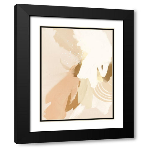 Neutral Flows I Black Modern Wood Framed Art Print with Double Matting by Urban Road
