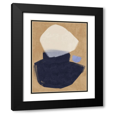 Balanced Navy Black Modern Wood Framed Art Print with Double Matting by Urban Road