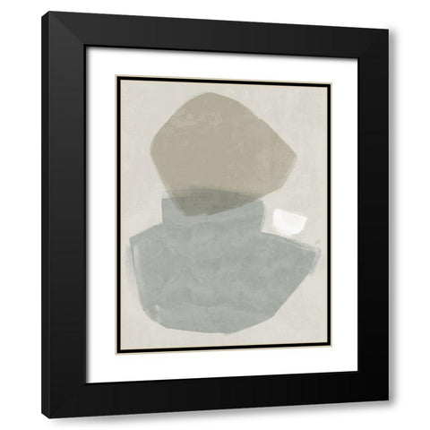 Balanced Grey Black Modern Wood Framed Art Print with Double Matting by Urban Road
