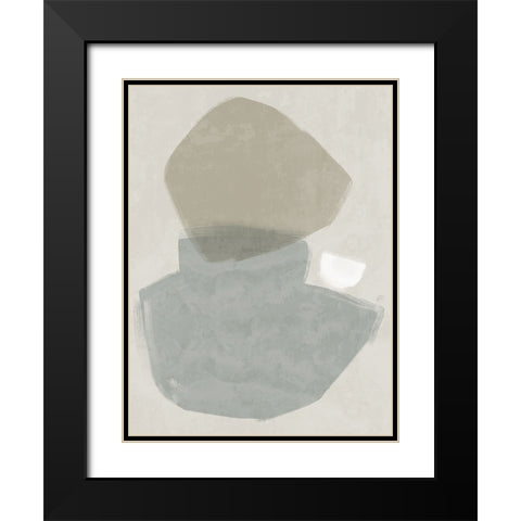 Balanced Grey Black Modern Wood Framed Art Print with Double Matting by Urban Road