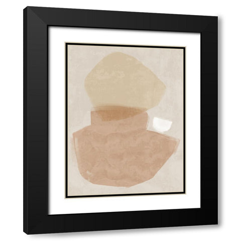 Balanced Blush Black Modern Wood Framed Art Print with Double Matting by Urban Road