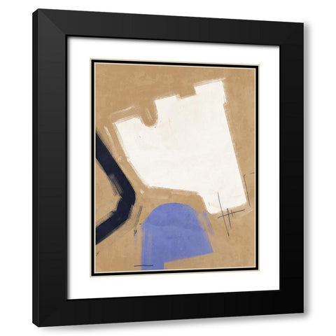 Open-Minded Light Brown Black Modern Wood Framed Art Print with Double Matting by Urban Road