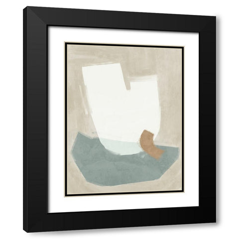 Laid-Back Light Sage Black Modern Wood Framed Art Print with Double Matting by Urban Road