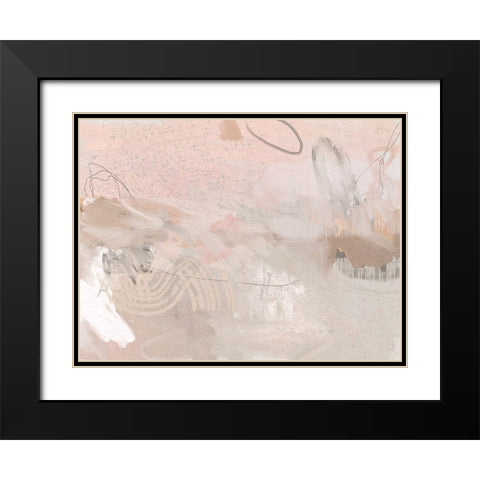 La Tranquillite II Black Modern Wood Framed Art Print with Double Matting by Urban Road