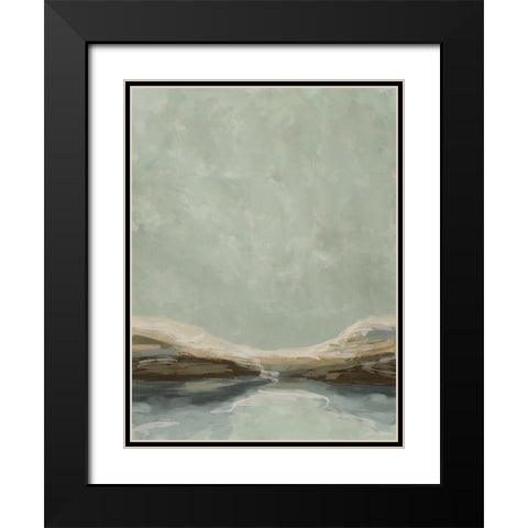 Afternoon Stroll Black Modern Wood Framed Art Print with Double Matting by Urban Road