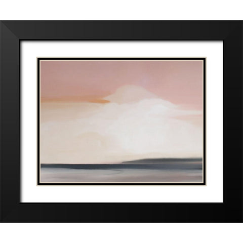 Monkey Mia Black Modern Wood Framed Art Print with Double Matting by Urban Road