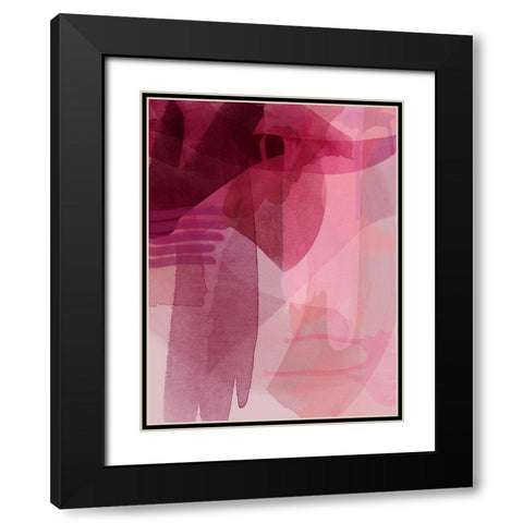Merlot Black Modern Wood Framed Art Print with Double Matting by Urban Road
