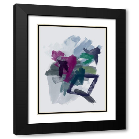 Nightfall Black Modern Wood Framed Art Print with Double Matting by Urban Road