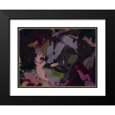 Ringwood Black Modern Wood Framed Art Print with Double Matting by Urban Road