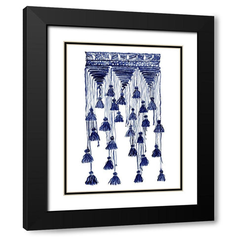 Free Spirit Indigo Black Modern Wood Framed Art Print with Double Matting by Urban Road