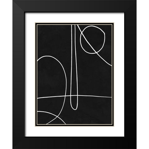Treble Black Modern Wood Framed Art Print with Double Matting by Urban Road