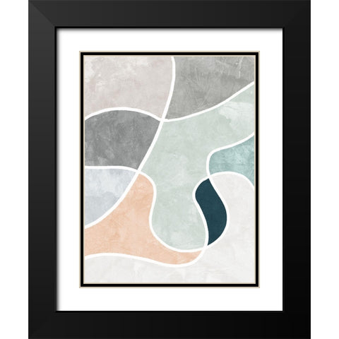 Betty Black Modern Wood Framed Art Print with Double Matting by Urban Road