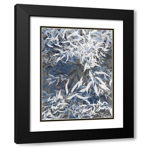 Silhouette II Black Modern Wood Framed Art Print with Double Matting by Urban Road