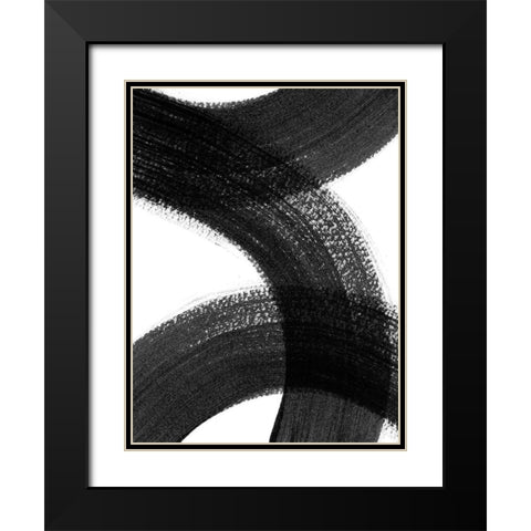 Formation I Black Modern Wood Framed Art Print with Double Matting by Urban Road