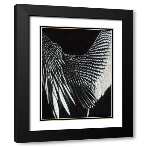 Motion Black Modern Wood Framed Art Print with Double Matting by Urban Road
