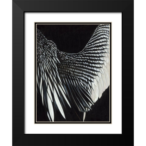 Motion Black Modern Wood Framed Art Print with Double Matting by Urban Road