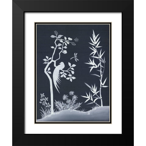 Zen Garden II Black Modern Wood Framed Art Print with Double Matting by Urban Road
