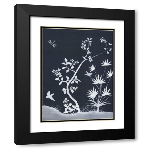 Zen Garden III Black Modern Wood Framed Art Print with Double Matting by Urban Road