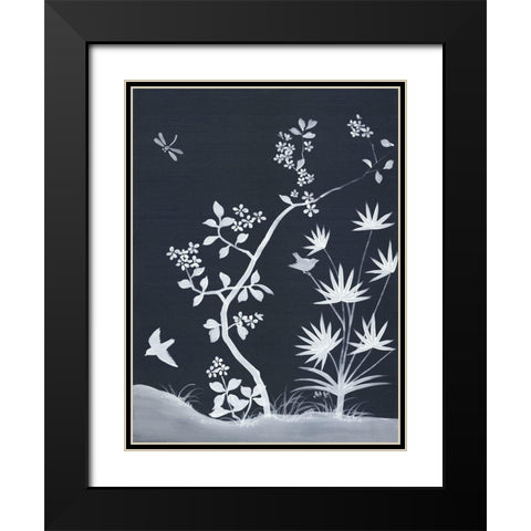 Zen Garden III Black Modern Wood Framed Art Print with Double Matting by Urban Road
