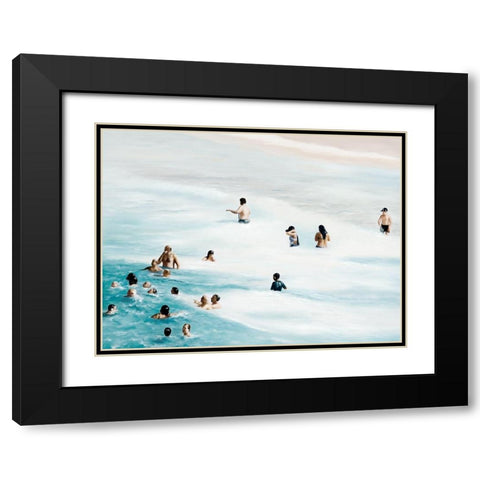 Heatwave Black Modern Wood Framed Art Print with Double Matting by Urban Road