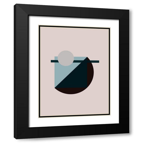 Aspect Poster Black Modern Wood Framed Art Print with Double Matting by Urban Road