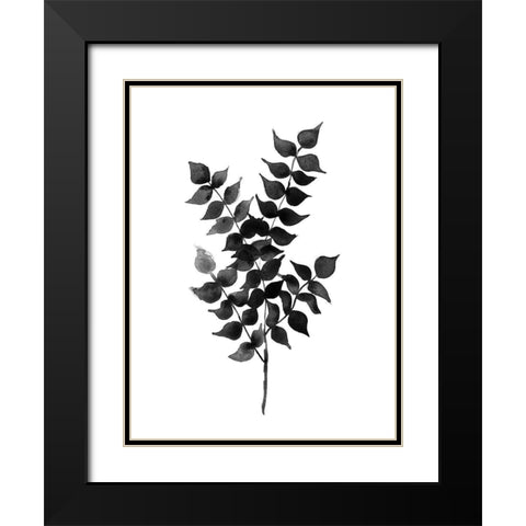 Cedar Black Poster Black Modern Wood Framed Art Print with Double Matting by Urban Road