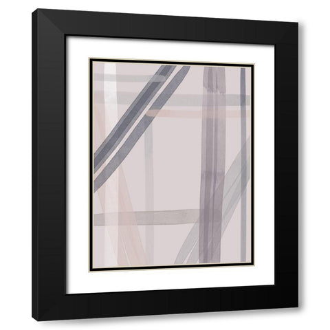 Borderline Poster Black Modern Wood Framed Art Print with Double Matting by Urban Road