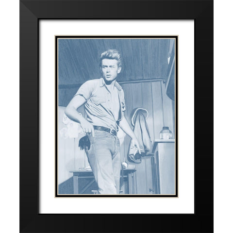 James Dean Dusk Poster Black Modern Wood Framed Art Print with Double Matting by Urban Road