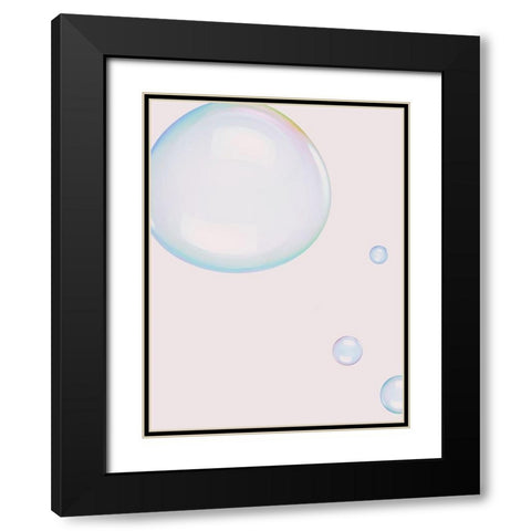 Effervescence Poster Black Modern Wood Framed Art Print with Double Matting by Urban Road