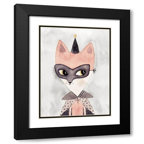 Secret Hero Poster Black Modern Wood Framed Art Print with Double Matting by Urban Road