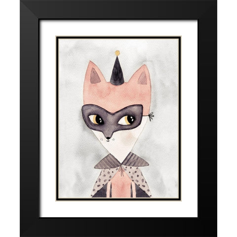 Secret Hero Poster Black Modern Wood Framed Art Print with Double Matting by Urban Road