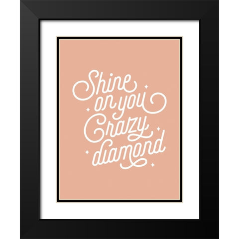 Shine On Poster Black Modern Wood Framed Art Print with Double Matting by Urban Road