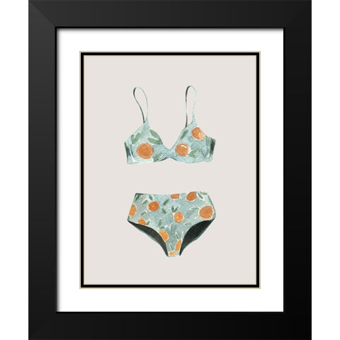 Swimsuit II Poster Black Modern Wood Framed Art Print with Double Matting by Urban Road
