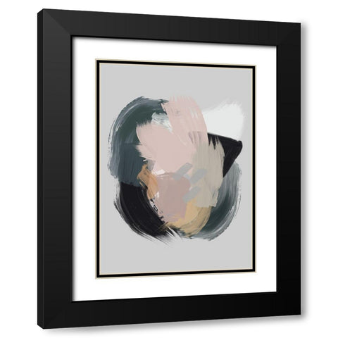 Serene Delight I  Black Modern Wood Framed Art Print with Double Matting by Urban Road