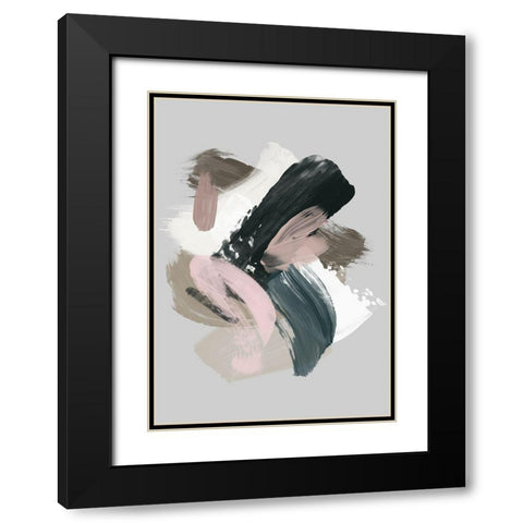 Serene Delight II Black Modern Wood Framed Art Print with Double Matting by Urban Road