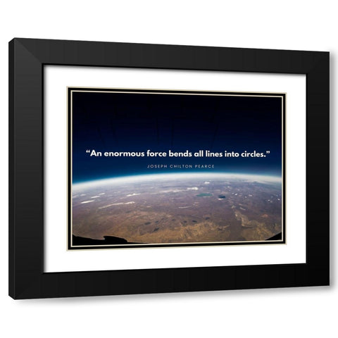 Joseph Chilton Pearce Quote: Influenced Black Modern Wood Framed Art Print with Double Matting by ArtsyQuotes
