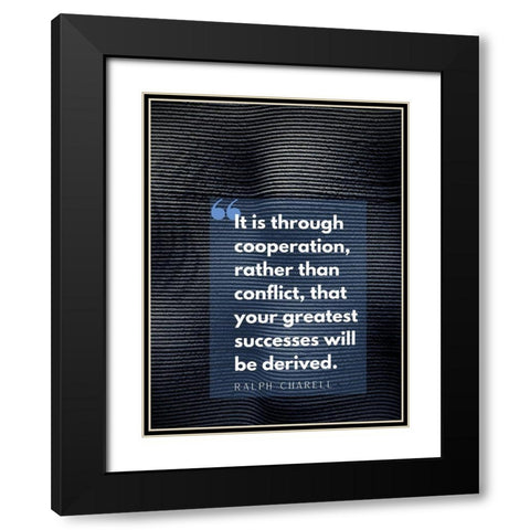 Ralph Charell Quote: Greatest Successes Black Modern Wood Framed Art Print with Double Matting by ArtsyQuotes