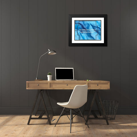 Ben Sweetland Quote: Torch to Light Black Modern Wood Framed Art Print with Double Matting by ArtsyQuotes