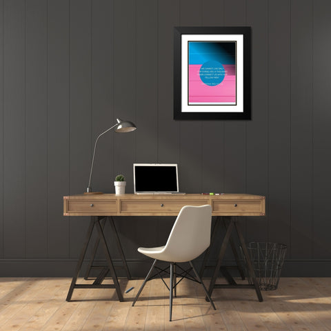 Herman Melville Quote: Thousand Fibers Black Modern Wood Framed Art Print with Double Matting by ArtsyQuotes