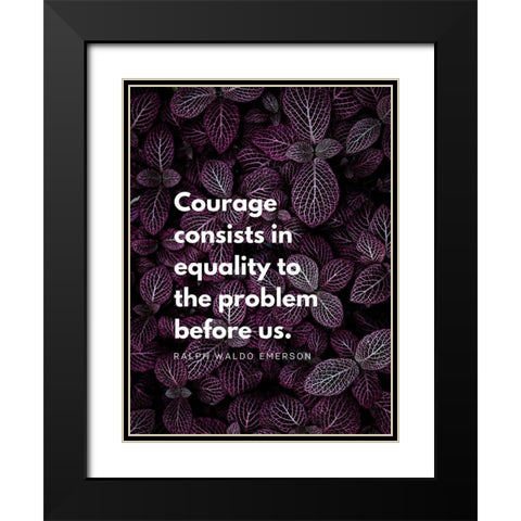 Ralph Waldo Emerson Quote: Equality Black Modern Wood Framed Art Print with Double Matting by ArtsyQuotes