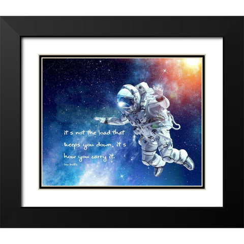 Lou Holtz Quote: How You Carry It Black Modern Wood Framed Art Print with Double Matting by ArtsyQuotes