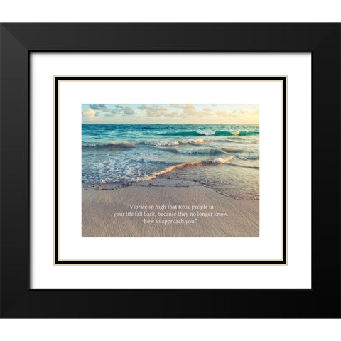 Artsy Quotes Quote: Toxic People Black Modern Wood Framed Art Print with Double Matting by ArtsyQuotes
