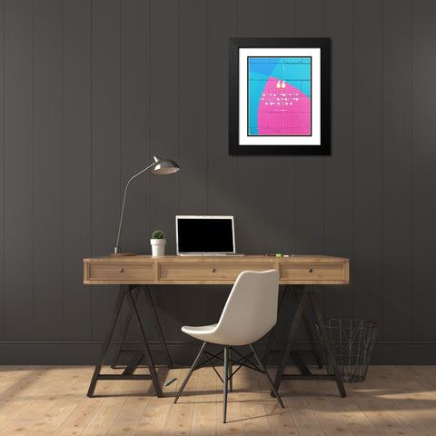 John Wooden Quote: Live a Creative Life Black Modern Wood Framed Art Print with Double Matting by ArtsyQuotes