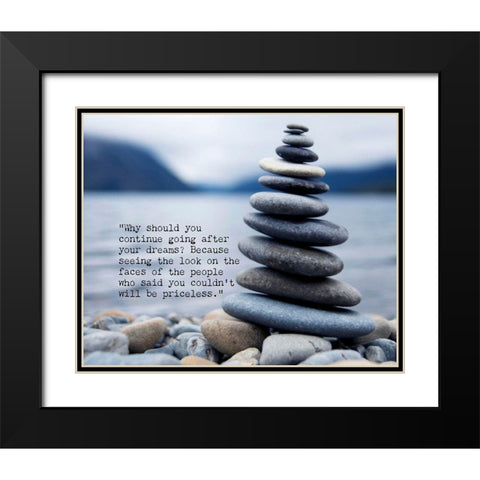 Artsy Quotes Quote: Dreams Black Modern Wood Framed Art Print with Double Matting by ArtsyQuotes