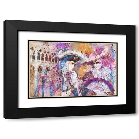 Romance Venice I Black Modern Wood Framed Art Print with Double Matting by Wiley, Marta