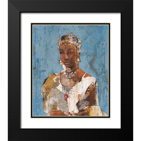 Tranquility VI Black Modern Wood Framed Art Print with Double Matting by Wiley, Marta