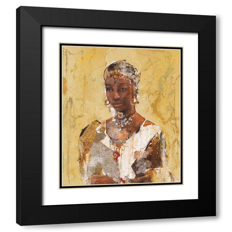 Tranquility VII Black Modern Wood Framed Art Print with Double Matting by Wiley, Marta