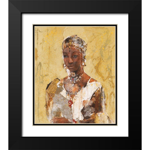 Tranquility VII Black Modern Wood Framed Art Print with Double Matting by Wiley, Marta
