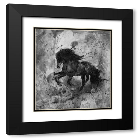 Gallop VI Black Modern Wood Framed Art Print with Double Matting by Wiley, Marta