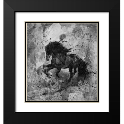 Gallop VI Black Modern Wood Framed Art Print with Double Matting by Wiley, Marta